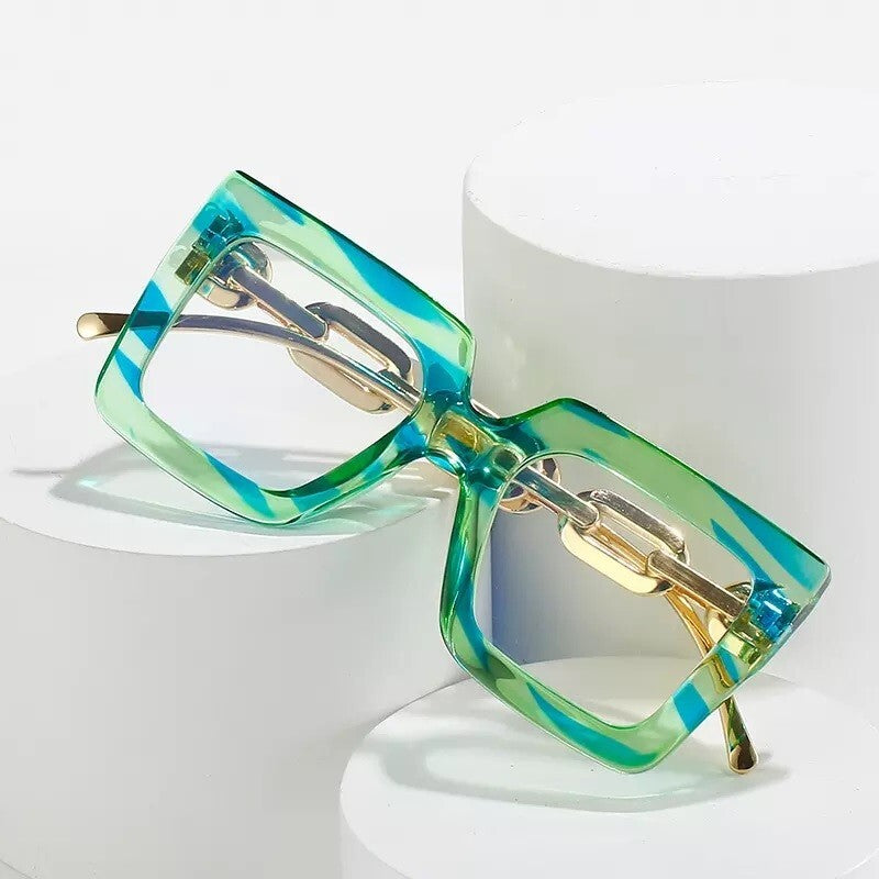 Black fashion New style Goggles Women Oversized Square Glasses Frames Men/Women