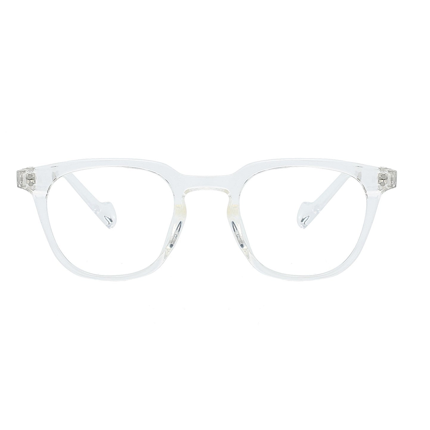 Black Unisex Trendy Round Frame Blue Light Glasses – Digital Screen Protection