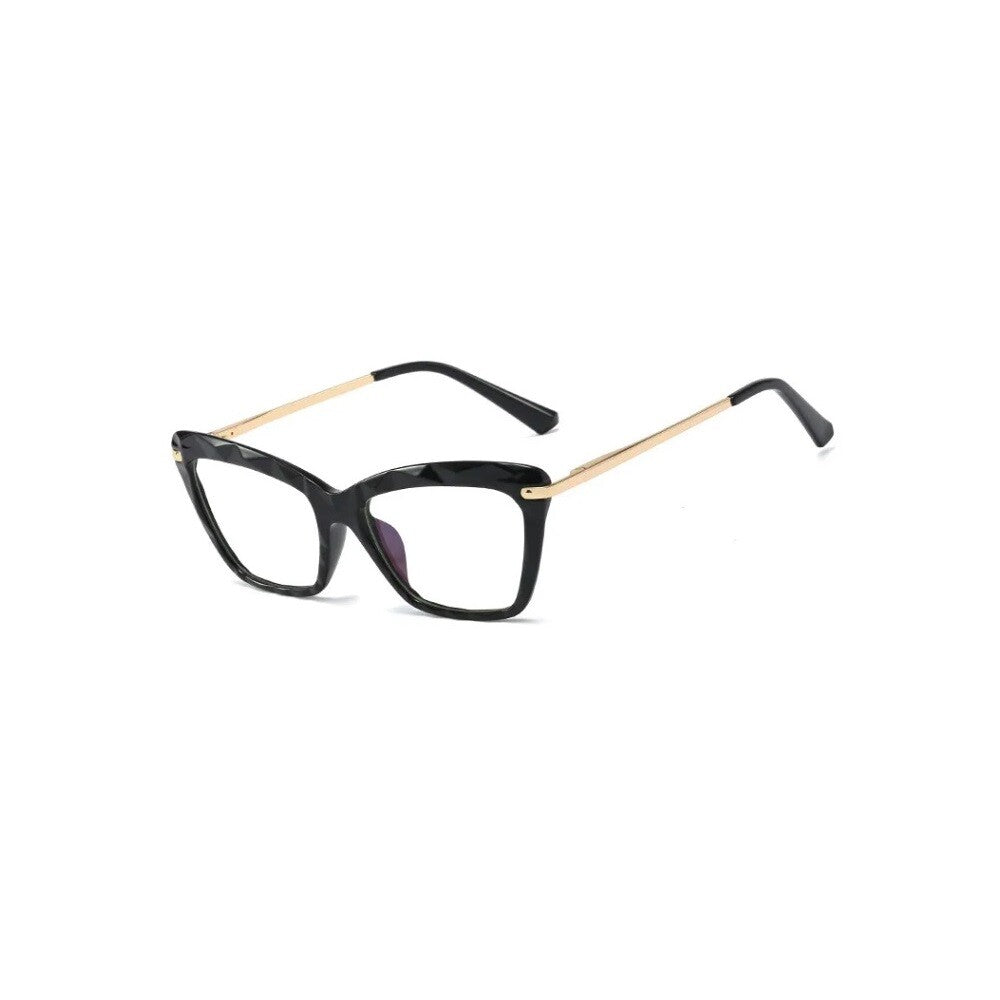 Women Oversized Cat Eye Glasses Anti Blue Light Fashion Eyewear Eyeglasses UK