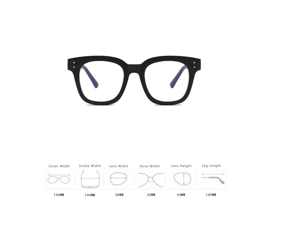 Mens Womens Retro Clear Lens Glasses Frame Hot Fashion Square Eyewear Unisex UK