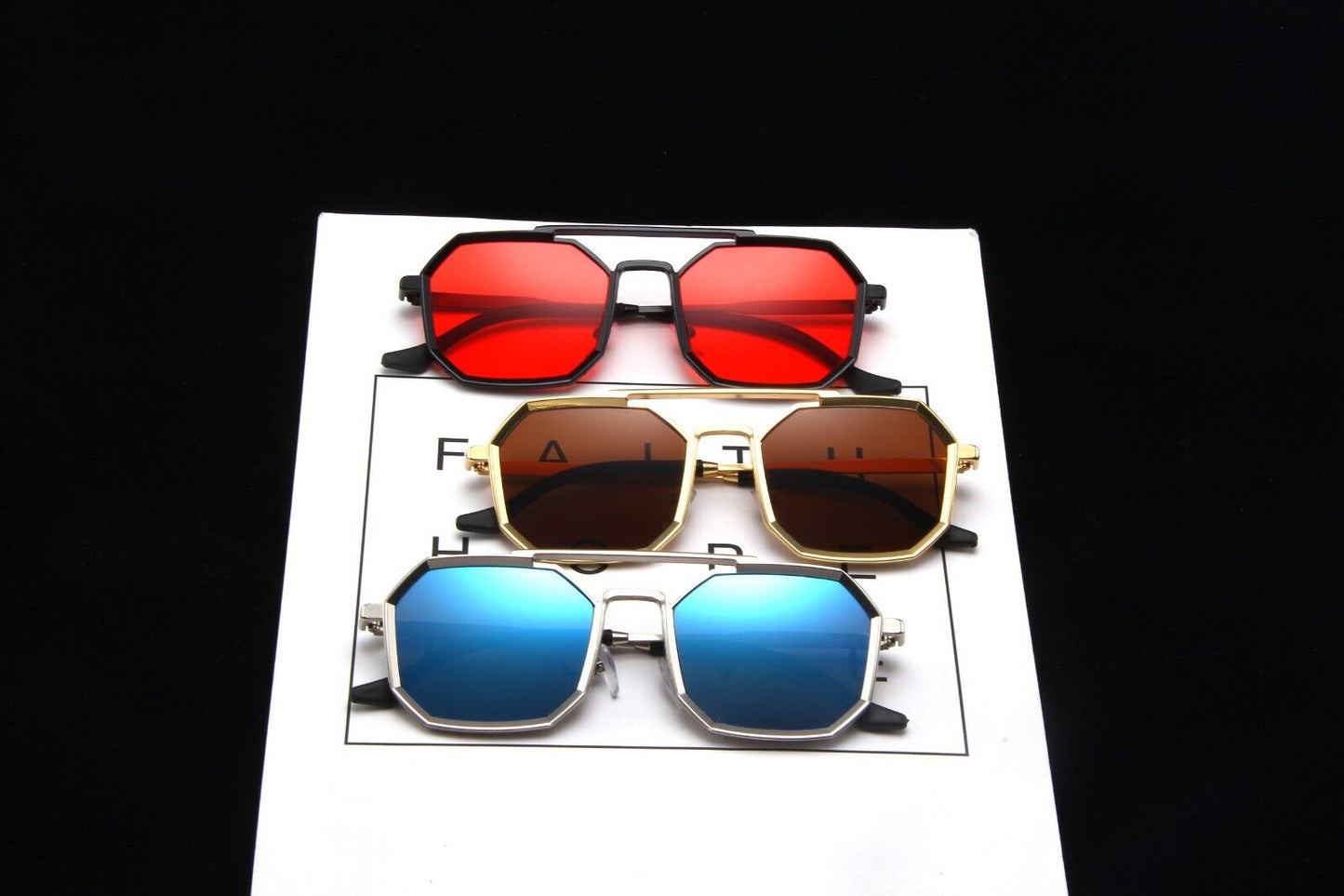 Metal Sunglasses Square Sunglasses Sunglasses for Men/Women Polygon Sun Glasses