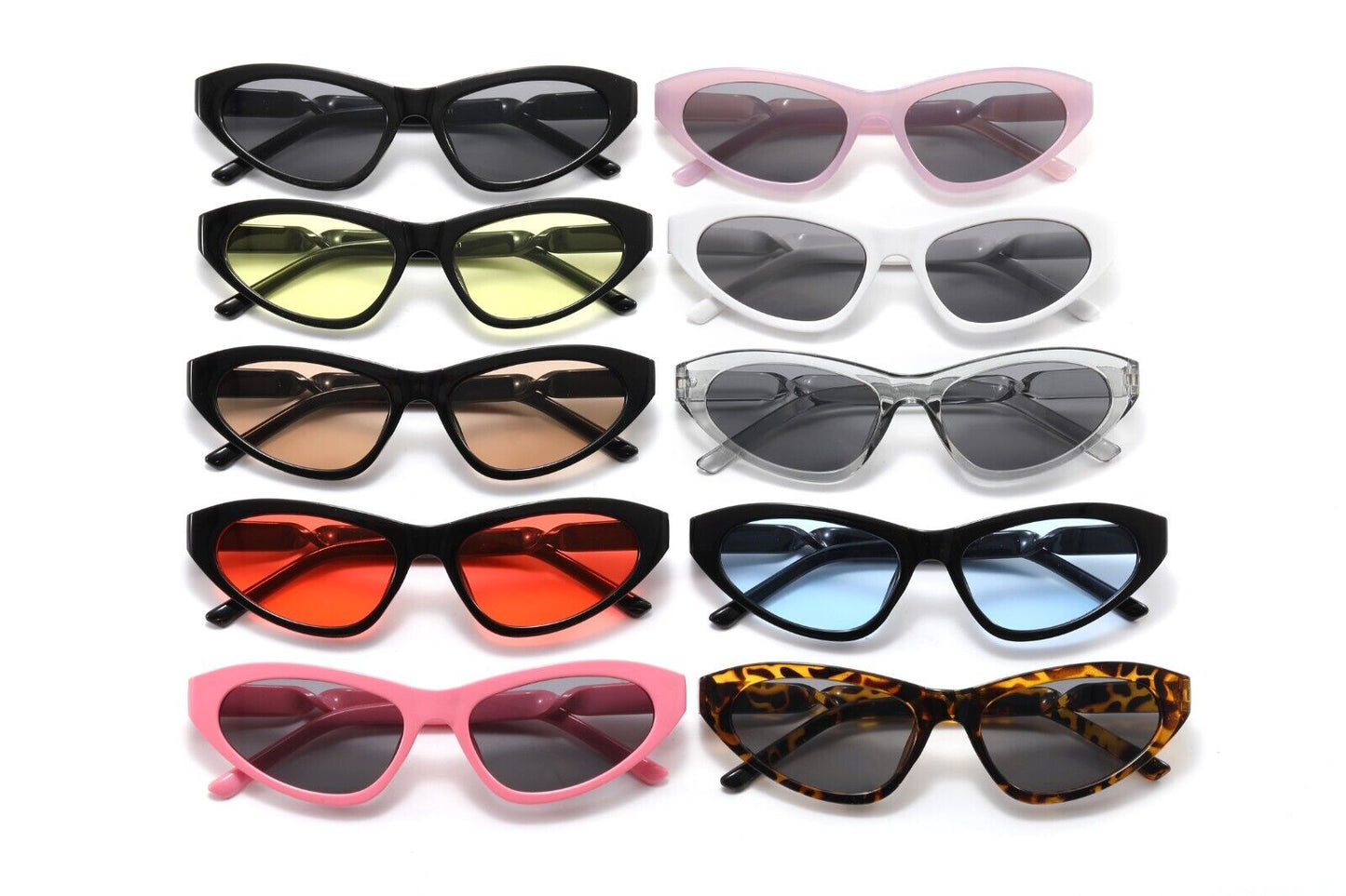 Cat Eye Retro Sunglasses UV 400 Vintage Oval Round Shape