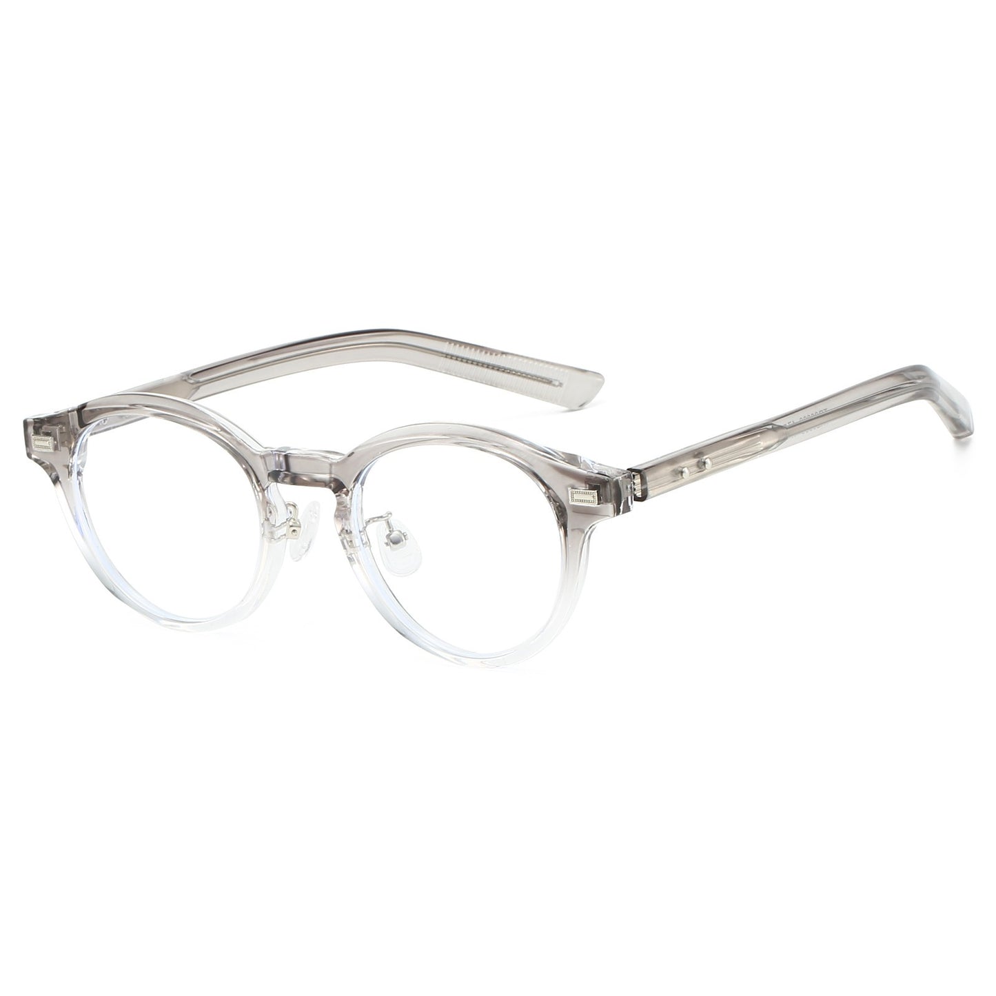 Retro Round Glasses Anti Blue Light Blocking Clear Lens Fashion Frames