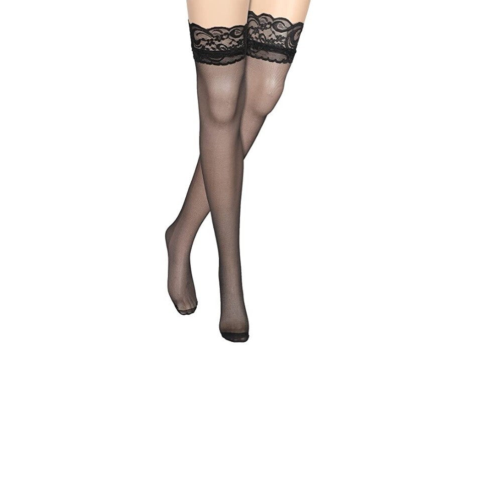 Womens Sheer Lace Top Stay Up Stockings Thigh High Pantyhose Hold-up Tights