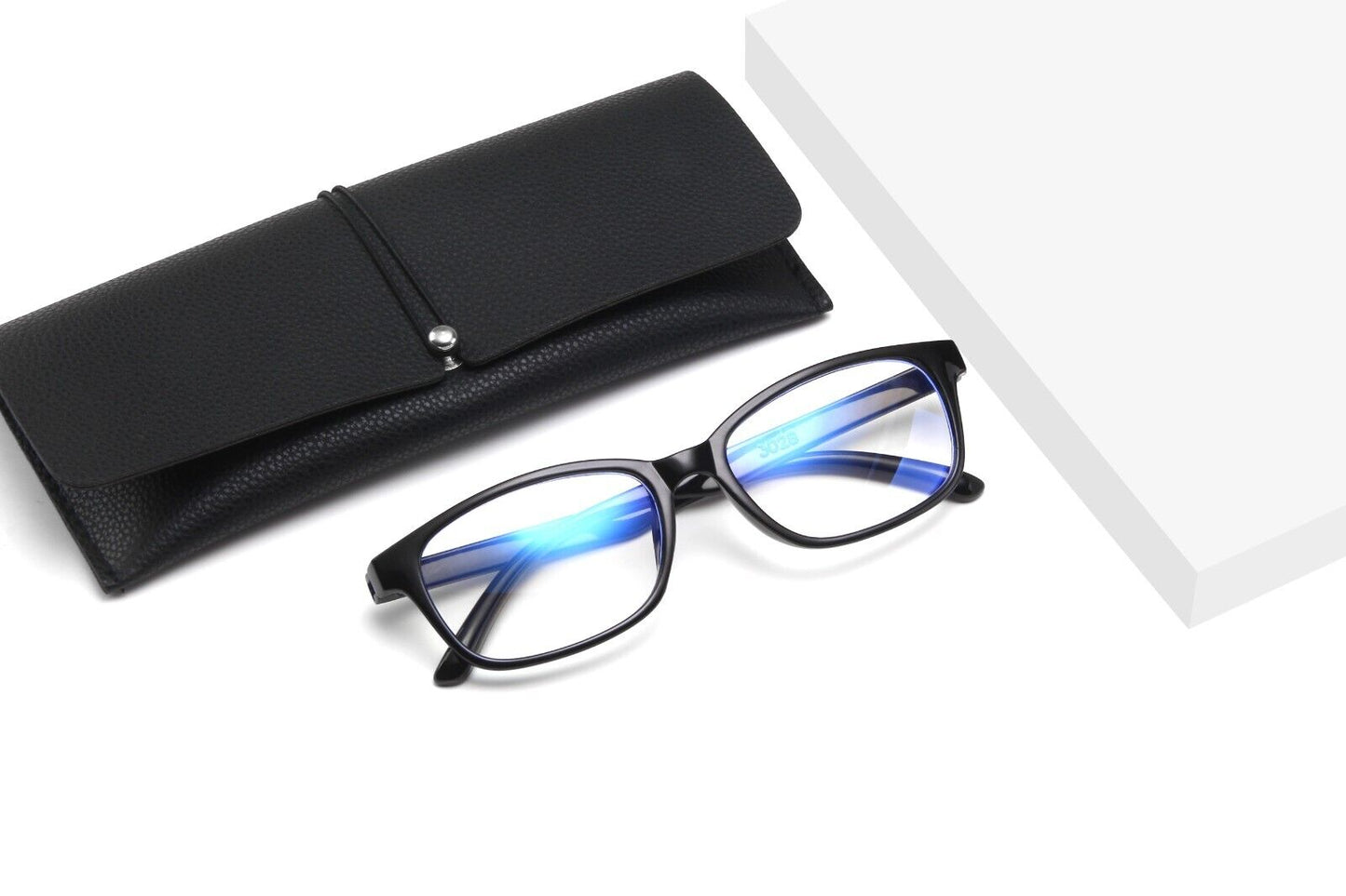 TikTok Trend Glasses Anti Fatigue Glare Clear Lens PC Gamers Blue Light Block HD