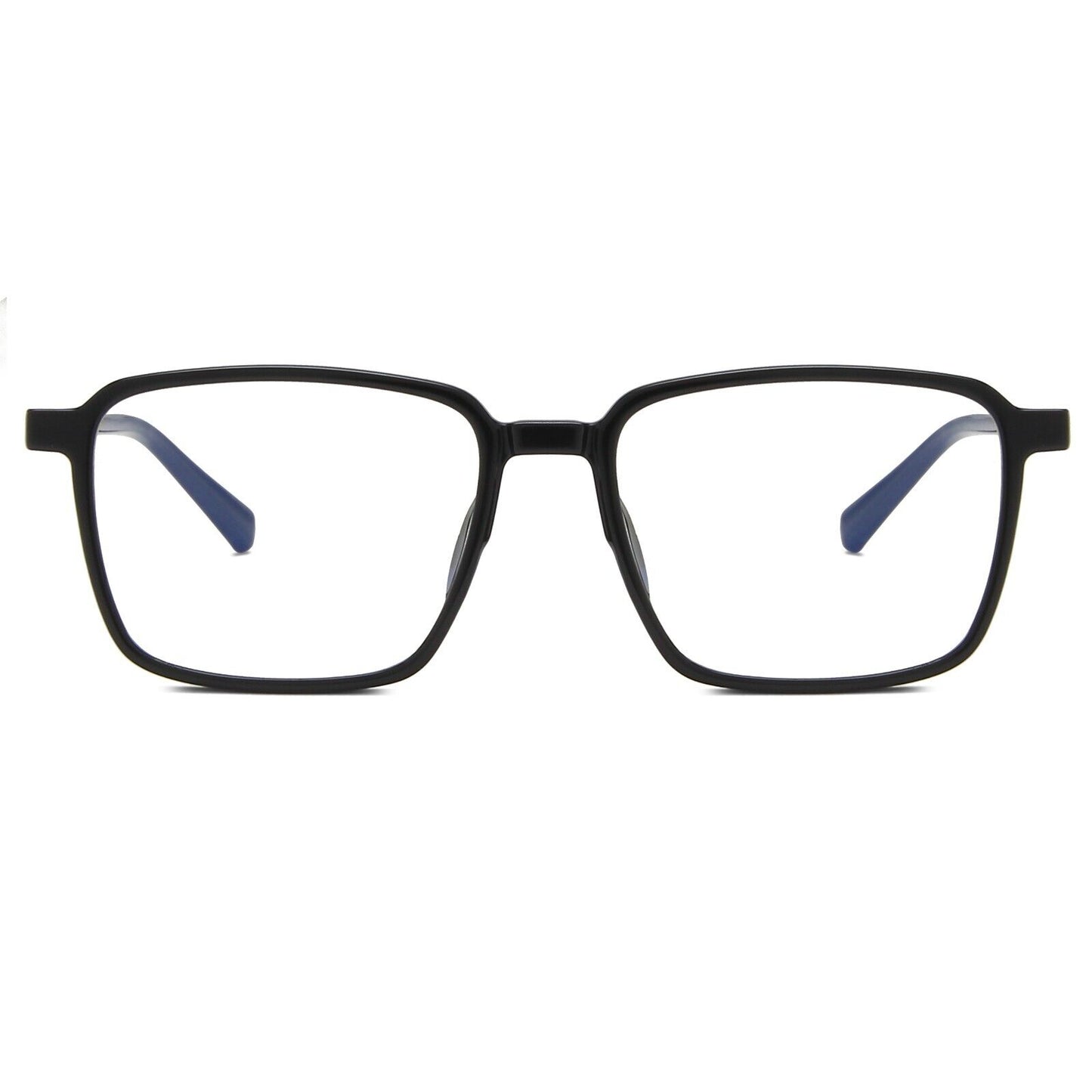 Fashion Superlight Retro Square Anti-blue Light Black Glasses Lightweight UK