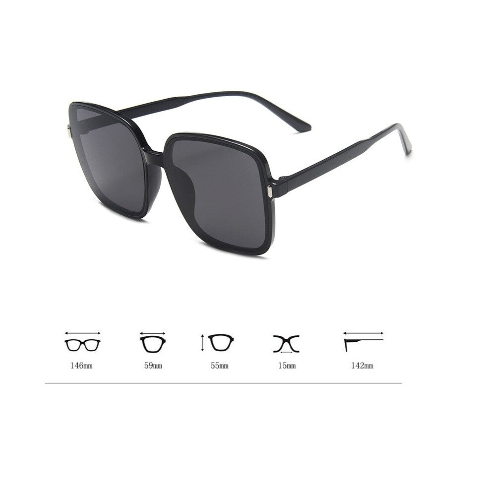 Women Big Frame Sunglasses Ladies Fashion Eyewear Brand Designer Retro