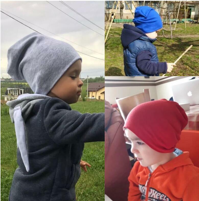 Baby Boy Infant Toddler Black Rich Elastic Spring Autumn Winter Fashion Hat UK