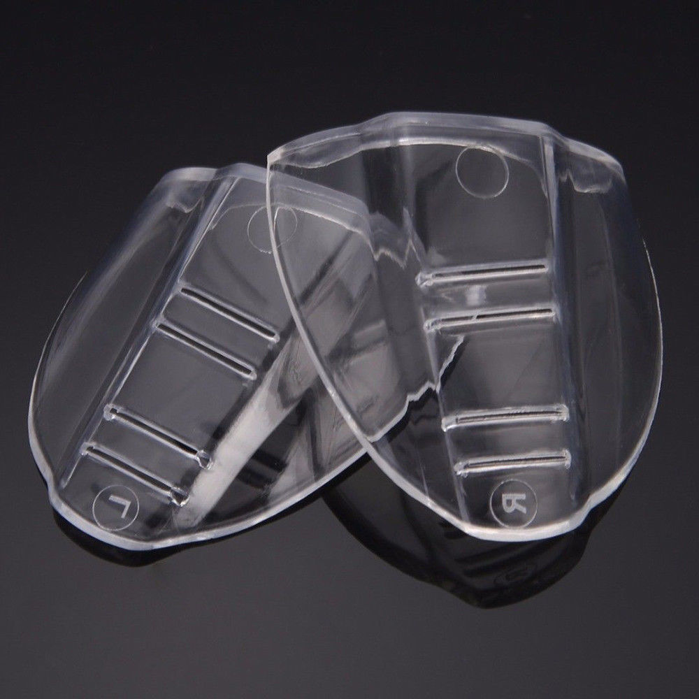 Universal Flexible Protective Clear Cover Side Shields Flap Side For Eye Glasses