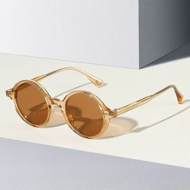 Metal Hinge Round Sunglasses | Unisex Retro Eyewear