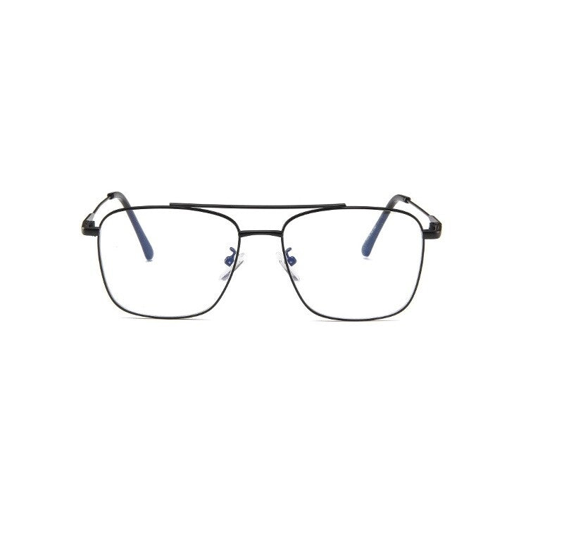 Unisex Large Clear Lens Metal Frame Vintage Retro 80s 70s Fashion Glasses