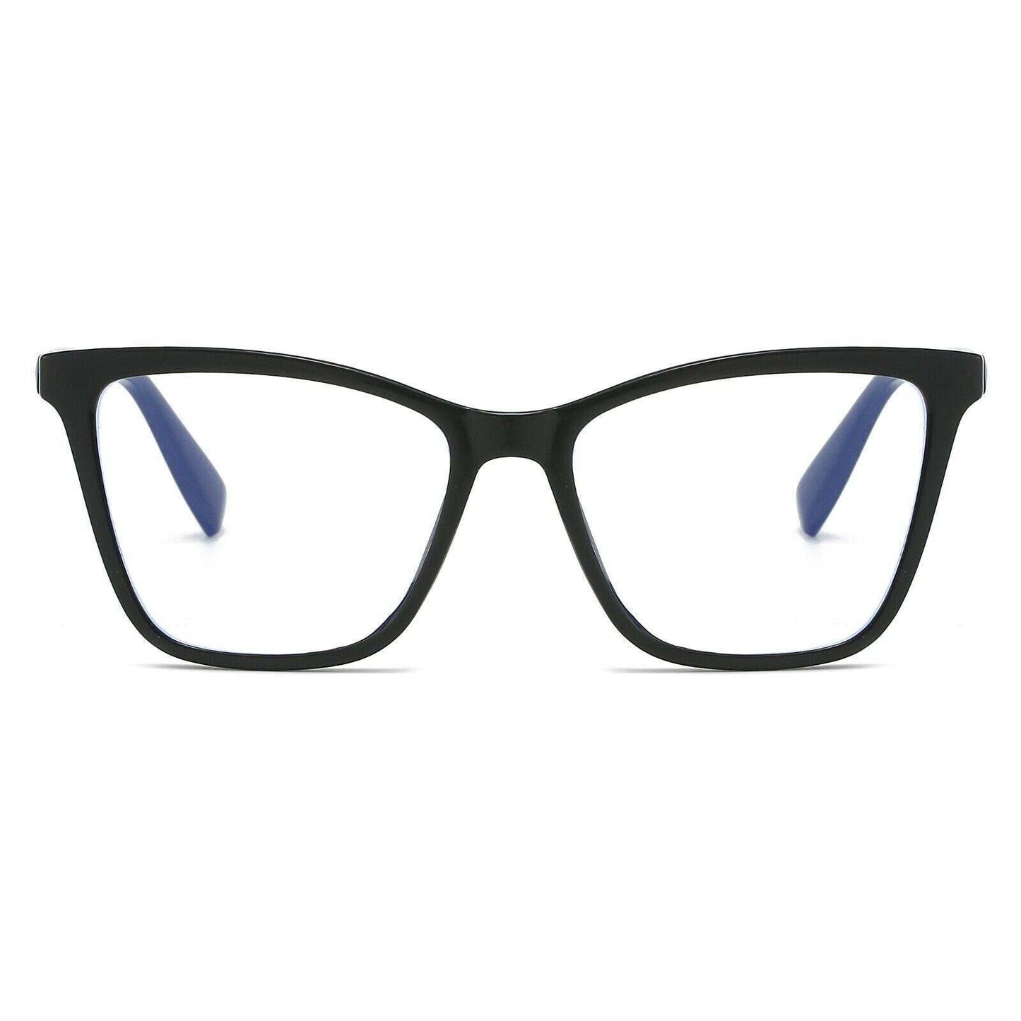 Black Cat Eye Blue Light Blocking Glasses Retro Women Computer Glasses Frames