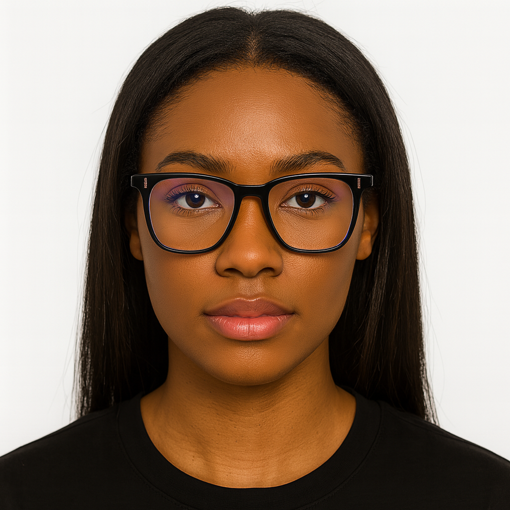 Unisex Modern Square Frame Glasses – Anti Blue Light for Gaming & Work