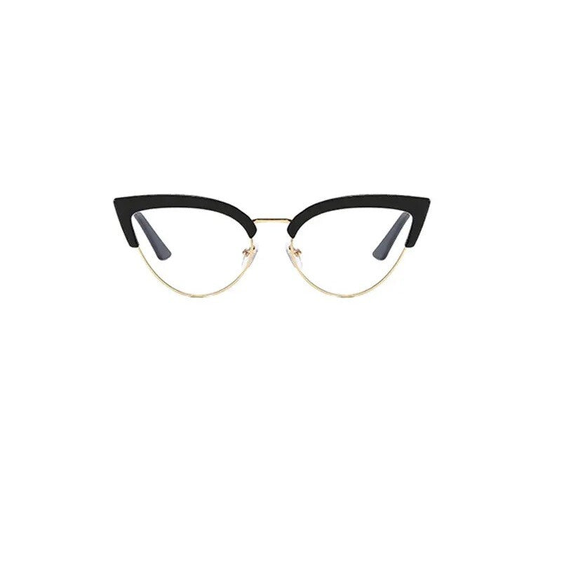 New Brand Women Glasses Frames Vintage Classical Half Frame Eyeglasses