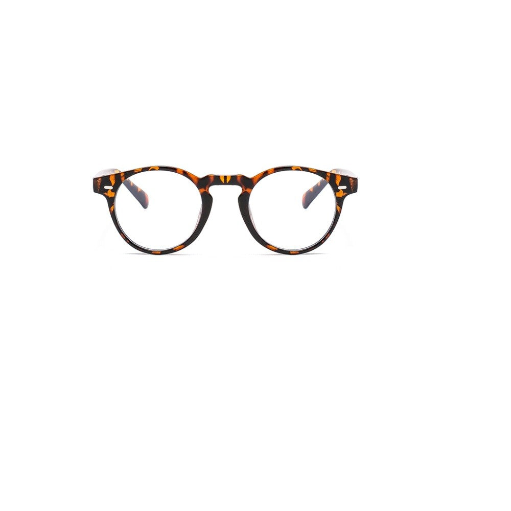 2021 Men Round Frame Blue Ray Blocking Computer Eyeglasses Small Size Glasses
