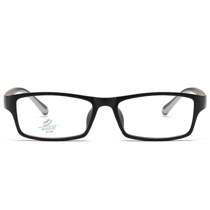Blue Light Blocking Glasses Rectangle Black Computer Gaming Glasses TR90 Unisex