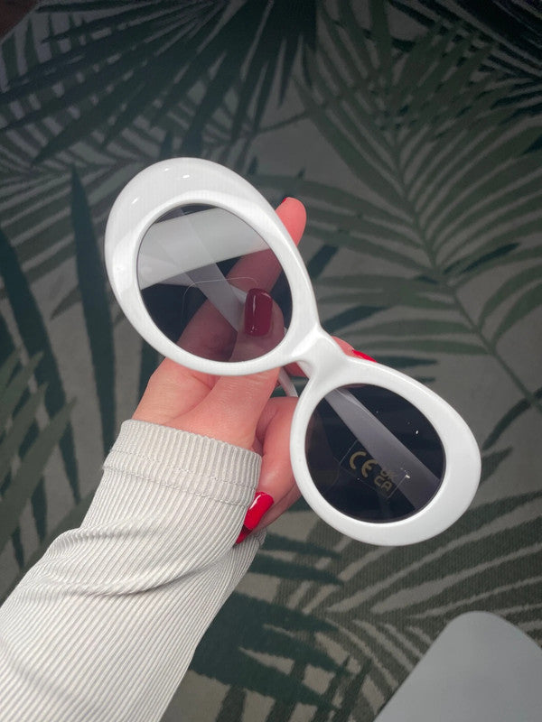 New fashion Kurt Cobain Oval Sunglasses Harajuku Men Vintage Retro Female