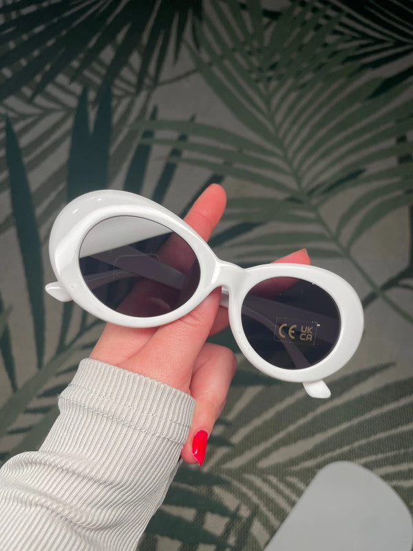 New fashion Kurt Cobain Oval Sunglasses Harajuku Men Vintage Retro Female