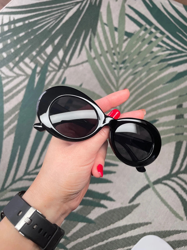 New fashion Kurt Cobain Oval Sunglasses Harajuku Men Vintage Retro Female