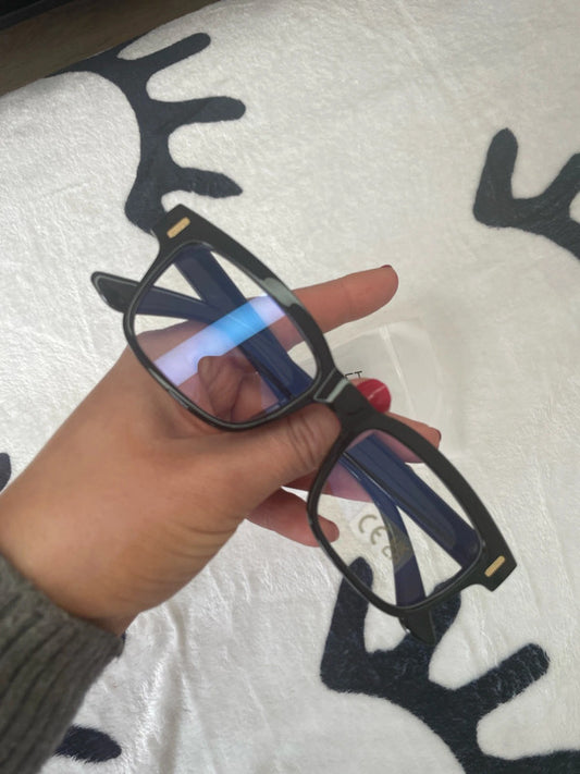 Hot Fashion Mens Womens Retro Clear Lens Glasses Frame Eyewear Unisex - Black