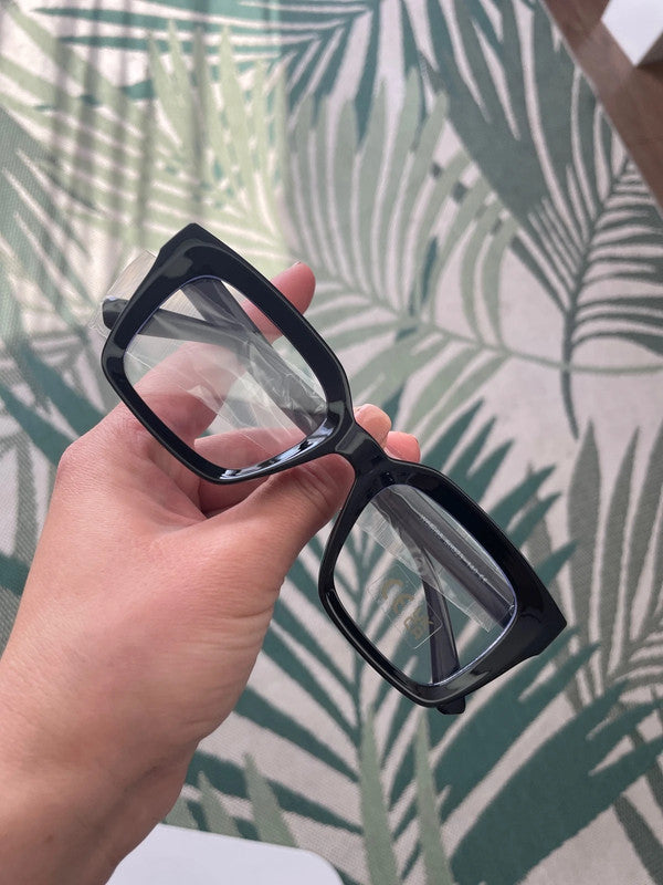 Mens Womens Retro Clear Lens Glasses Frame Hot Fashion Square Eyewear Unisex UK