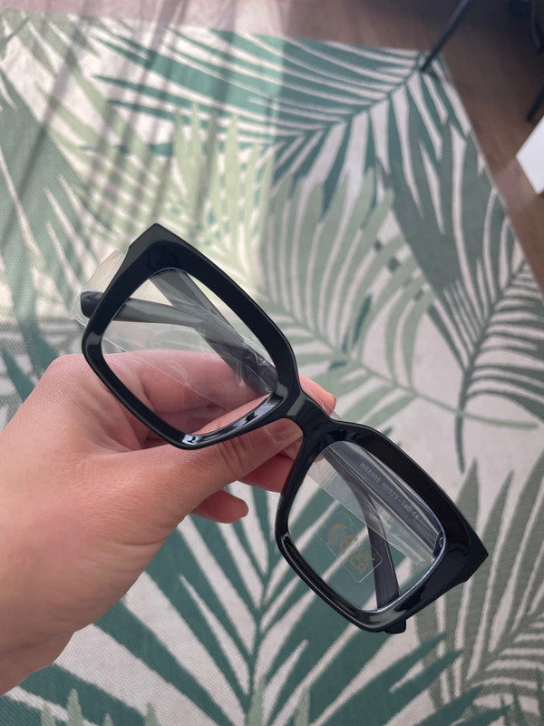 Mens Womens Retro Clear Lens Glasses Frame Hot Fashion Square Eyewear Unisex UK