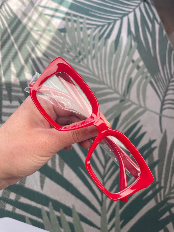 Mens Womens Retro Clear Lens Glasses Frame Hot Fashion Square Eyewear Unisex UK