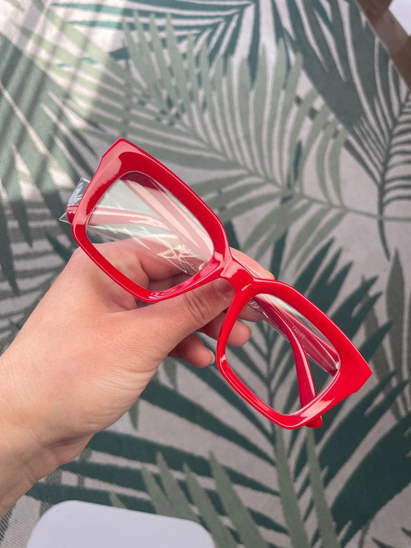 Mens Womens Retro Clear Lens Glasses Frame Hot Fashion Square Eyewear Unisex UK