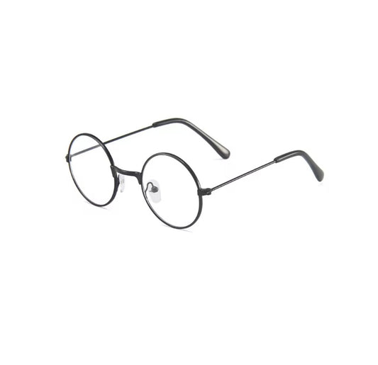 Kids Women Men Fashion Vintage Retro Metal Frames Clear Lens Glasses Eyewear Round Circle Glasses