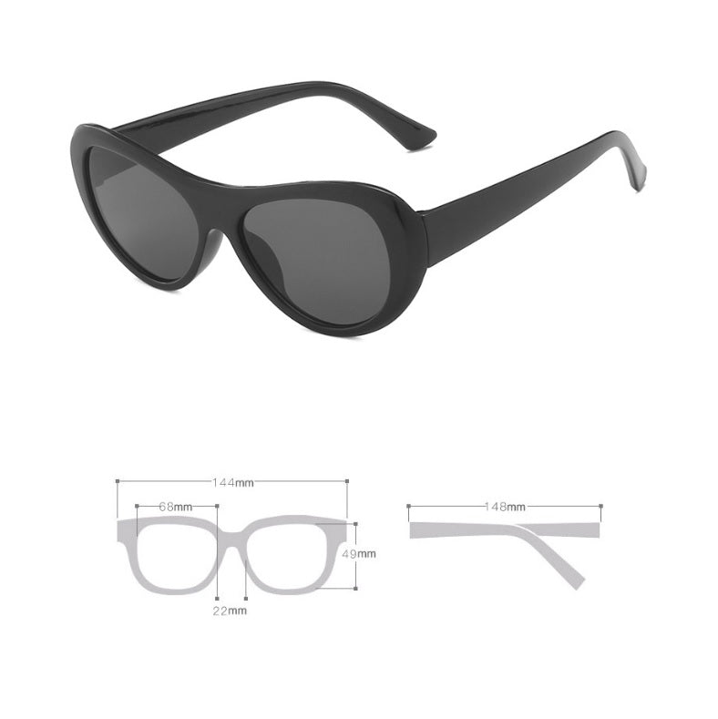Thick Frame Hip Hop Sunglasses Mens Women Retro Y2K PUNK Shades Glasses UV400