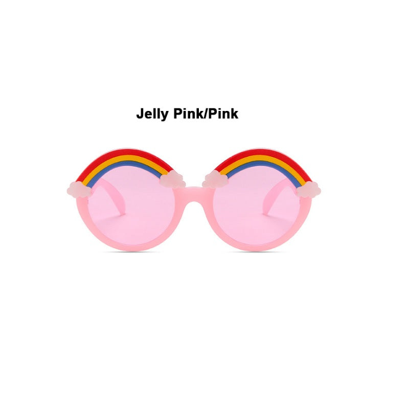 Kids Sunglasses Round Frame Sunglasses Rainbow Sunglasses UV 400 Protection