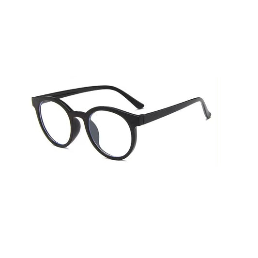 Fashion Vintage Round Single Focus Unisex PC Frame Lightweight Kids Glasses