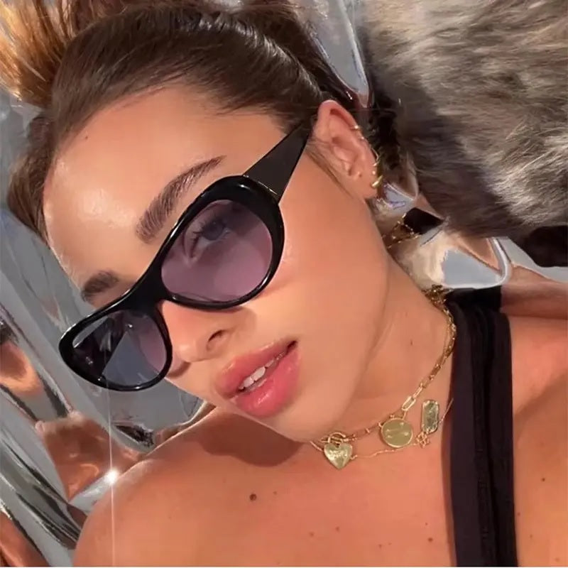 Thick Frame Hip Hop Sunglasses Mens Women Retro Y2K PUNK Shades Glasses UV400