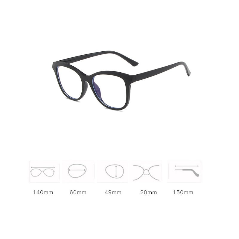 Womens Clear Lense Nerd Geek Glasses Retro Fashion Cat Eye Eyewear