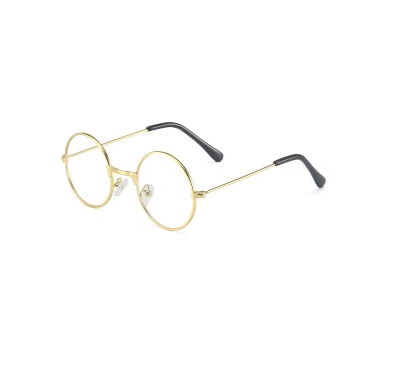 Kids Women Men Fashion Vintage Retro Metal Frames Clear Lens Glasses Eyewear Round Circle Glasses