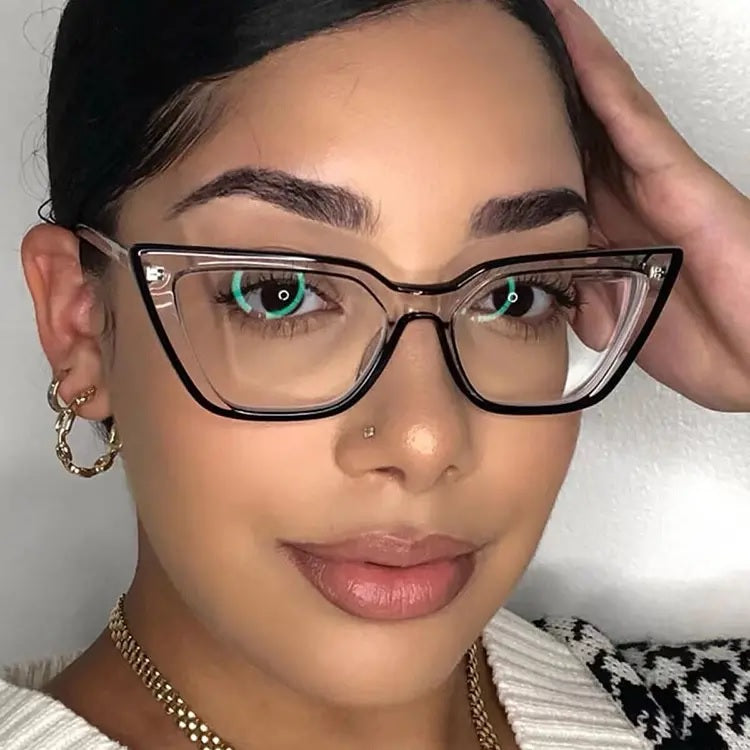 Women Cat Eye Computer Anti Blue Glasses Classic Fashion Hot Style Eyewear