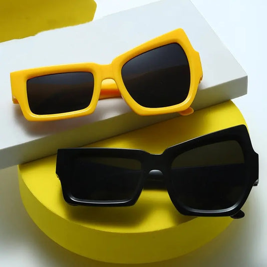 Fashion Oversized Y2K Square Sunglasses Retro Mens Women Hip Hop Shades Glasses