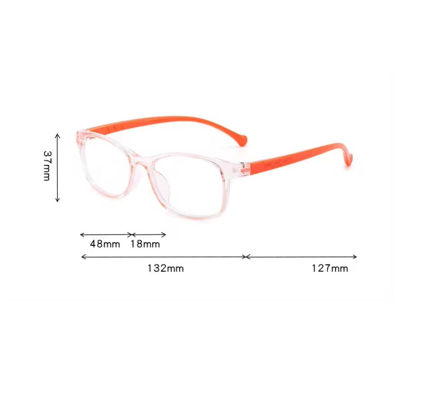 Blue Light Blocking Glasses Square Eyeglasses Frame Anti Blue Ray Computer Game Glasses For Kids/Teens