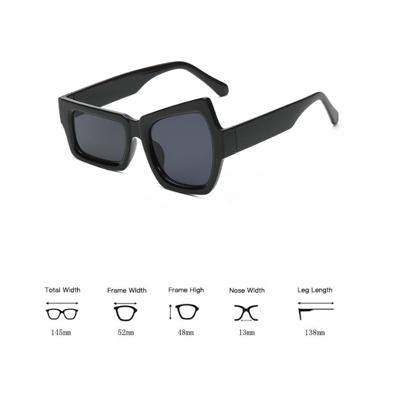 Fashion Oversized Y2K Square Sunglasses Retro Mens Women Hip Hop Shades Glasses