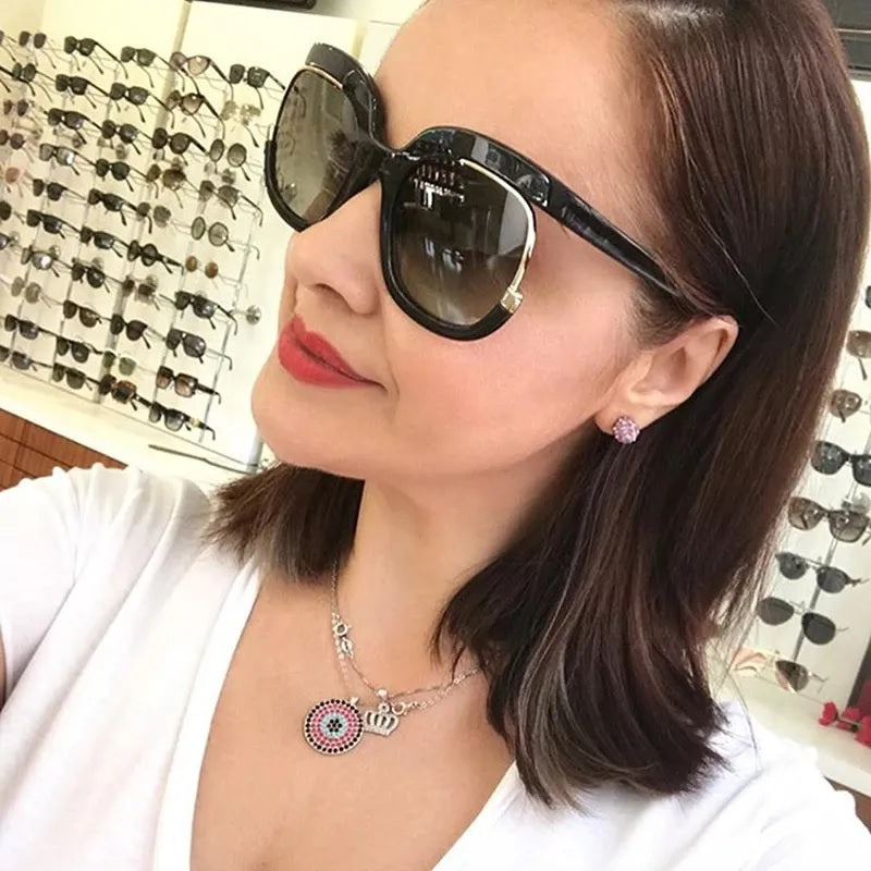 Fashion Large Frame Women’s Ladies UV400 Elegant Shades Oversized Sunglasses UK