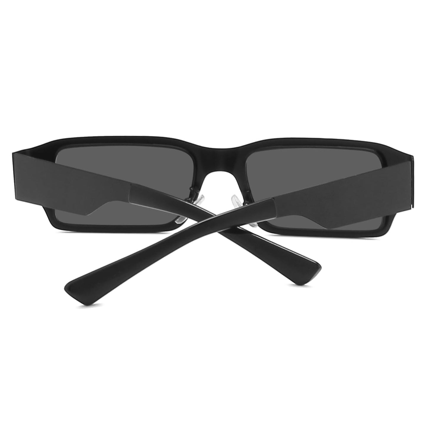 TECH-LINE-DIRECT FASHION ACCESSORIES Small Square Metal Sunglasses Unisex Retro Glasses Trend Vintage Eyewear Wide Frame Sunglasses Mens/Womens