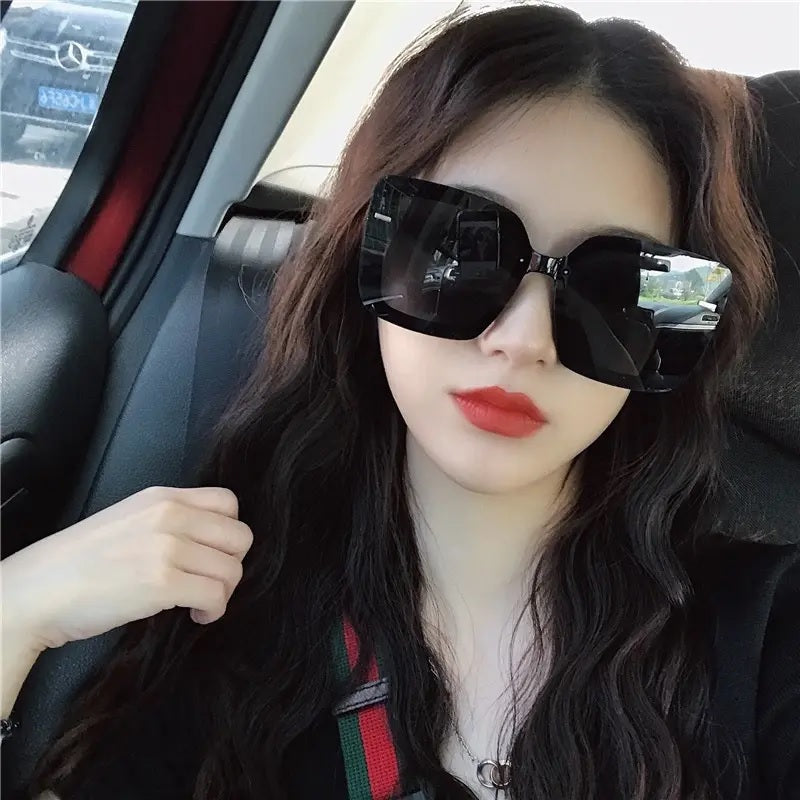 New Style Womens Ladies Sunglasses Square Oversized Luxury Flat Top Glasses