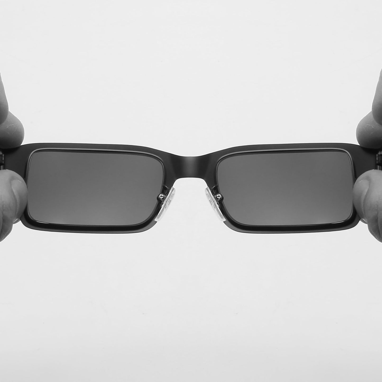 TECH-LINE-DIRECT FASHION ACCESSORIES Small Square Metal Sunglasses Unisex Retro Glasses Trend Vintage Eyewear Wide Frame Sunglasses Mens/Womens