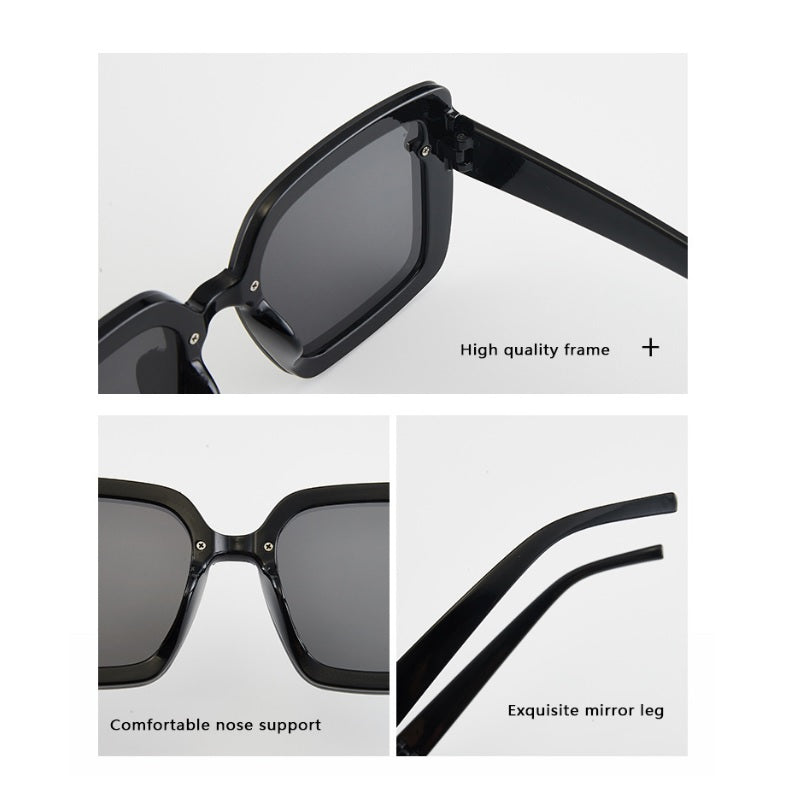 New Style Womens Ladies Sunglasses Square Oversized Luxury Flat Top Glasses