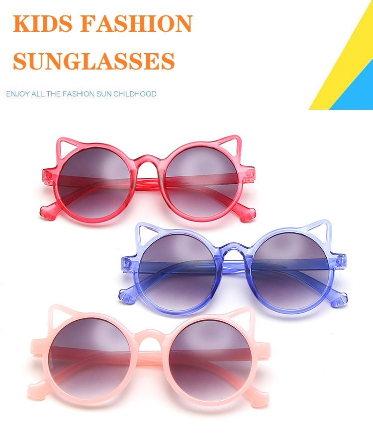 Children Kids Sunglasses Cute Cat Ears Shades Sun Glasses UV400 Driver Goggles