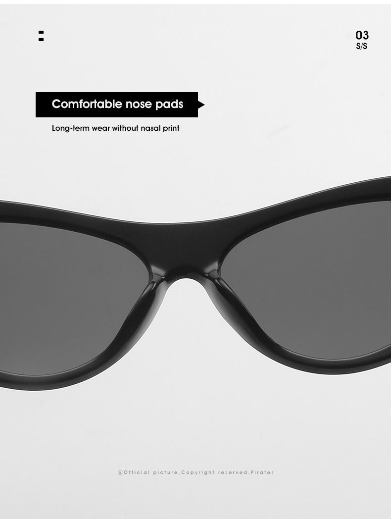 Thick Frame Hip Hop Sunglasses Mens Women Retro Y2K PUNK Shades Glasses UV400