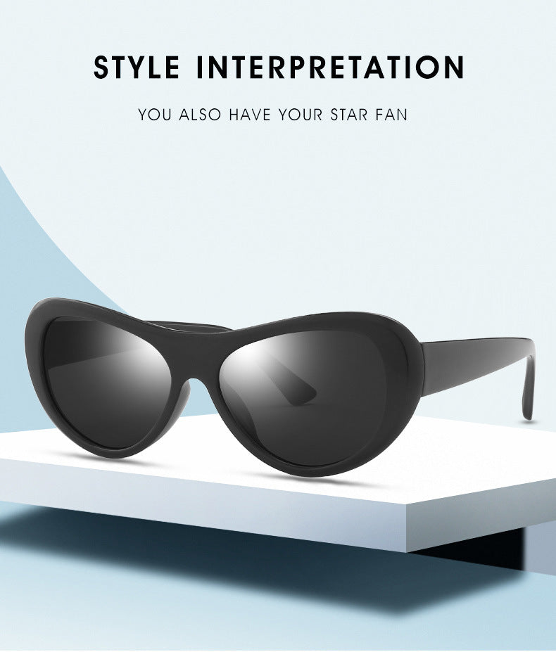 Thick Frame Hip Hop Sunglasses Mens Women Retro Y2K PUNK Shades Glasses UV400