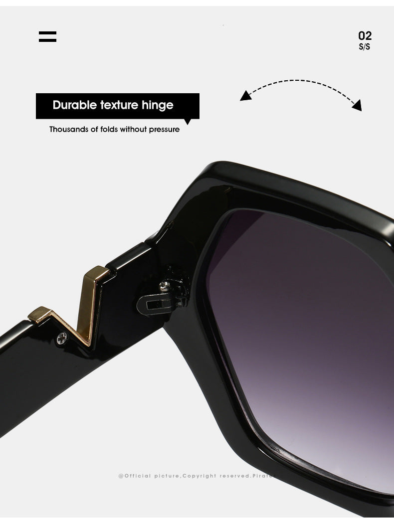 Oversized Sunglasses Womens Square Flat Top Large Black Luxury Ladies Big UV400