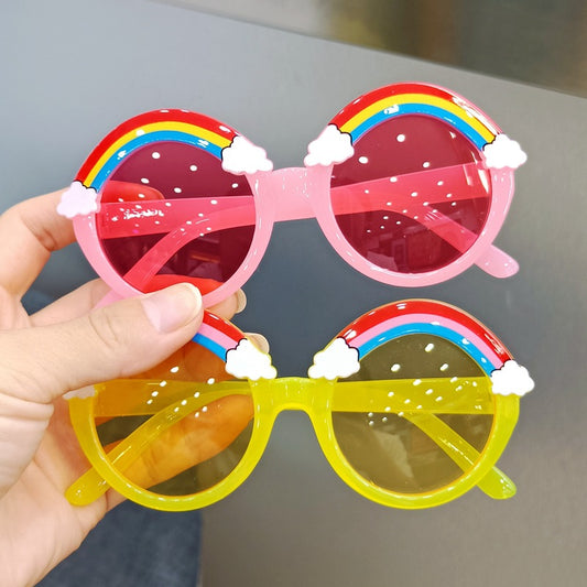 Kids Sunglasses Round Frame Sunglasses Rainbow Sunglasses UV 400 Protection