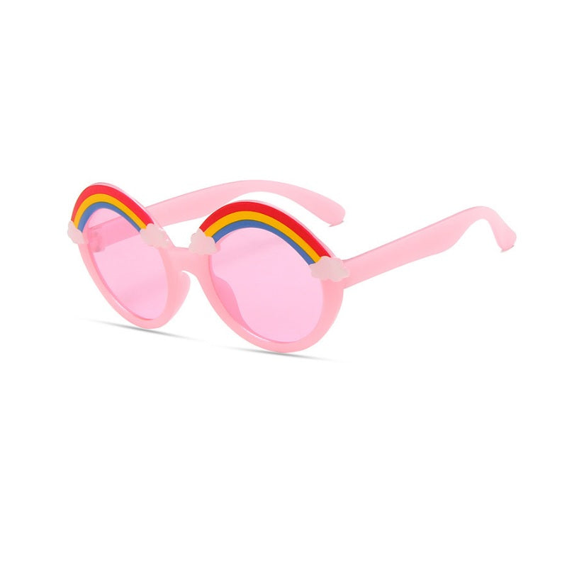 Kids Sunglasses Round Frame Sunglasses Rainbow Sunglasses UV 400 Protection